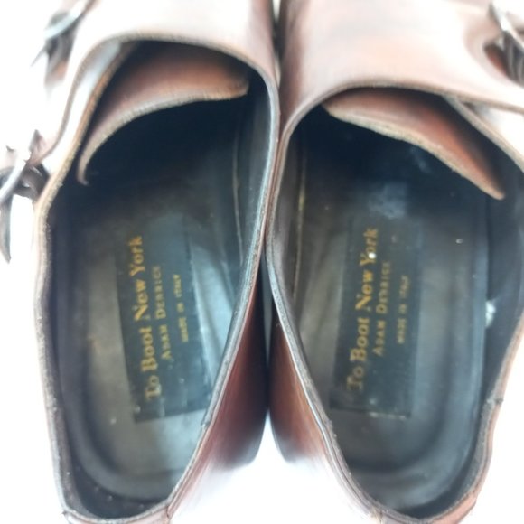 To Boot NYC Brown Leather Double Monk Strap Shoes (10 US) - Picture 10 of 11
